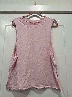Free people movement spin Women's Sleeveless Pink Muscle Tank Top medium